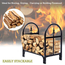 Load image into Gallery viewer, 2&#39; Outdoor Heavy Duty Steel Firewood Storage Holder
