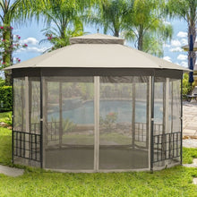 Load image into Gallery viewer, 10’x 12’ Octagonal Patio Gazebo-Beige
