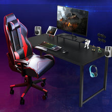 Load image into Gallery viewer, 63 inch Gaming Desk with Monitor Shelf Tablet Board
