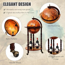 Load image into Gallery viewer, Vintage Globe Wine Stand Bottle Rack
