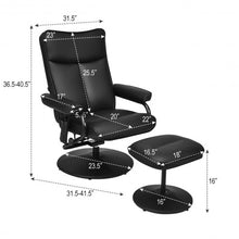 Load image into Gallery viewer, Electric Massage Recliner Chair with Ottoman and Remote Control
