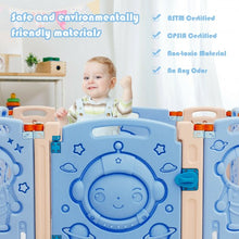 Load image into Gallery viewer, 14-Panel Foldable Playpen Kids Activity Center with Lockable Door
