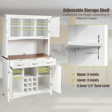 Load image into Gallery viewer, Buffet And Hutch Kitchen Storage Cabinet
