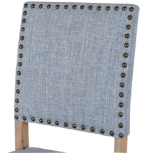 Load image into Gallery viewer, Set of 2 Fabric Dining Chairs with Rubber Wooden Legs
