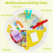 Load image into Gallery viewer, 5-in-1 Kid Folding Storage Activity Table Chair Set-Green
