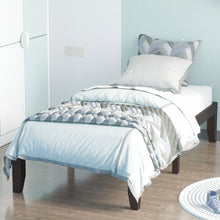 Load image into Gallery viewer, Twin Size 14&quot; Wooden Slats Bed Mattress Frame-Brown
