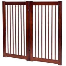 Load image into Gallery viewer, 36&quot; Configurable Folding Wood Pet Dog Safety Fence with Gate-B
