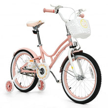 Load image into Gallery viewer, Babyjoy 18&quot; Kids Bike Toddlers Adjustable Freestyle Bicycle w/Training Wheels-PI
