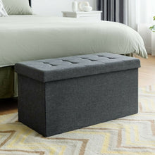 Load image into Gallery viewer, 31.5&quot; Fabric Foldable Storage with Removable Storage Bin-Dark Gray
