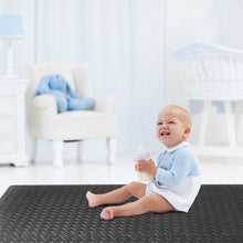 Load image into Gallery viewer, 12Tiles 1/2&quot; Puzzle Exercise Floor Mats-Black
