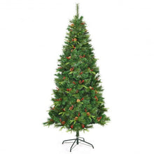 Load image into Gallery viewer, 7 ft Pre-lit Artificial Hinged Christmas Tree with LED Lights-7&#39;
