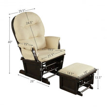 Load image into Gallery viewer, Baby Nursery Relax Rocker Rocking Chair Set-Beige
