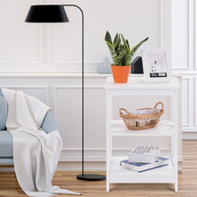 Load image into Gallery viewer, 3-Tier Living Room Display Storage Shelf Nightstand-White
