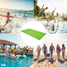 Load image into Gallery viewer, 12&#39; x 6&#39; 3 Layer Floating Water Pad-Green
