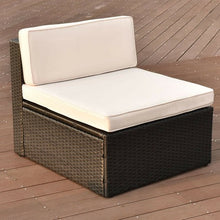 Load image into Gallery viewer, 4 Pcs Patio Rattan Wicker Furniture Set
