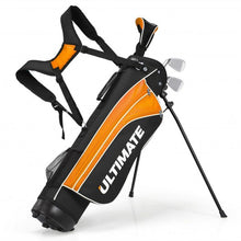 Load image into Gallery viewer, Set of 5 Ultimate 31&quot; Portable Junior Complete Golf Club Set for Kids Age 8+ -Orange
