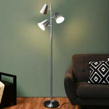Load image into Gallery viewer, 64" 3-Light LED Floor Lamp Reading Light for Living Room Bedroom-Silver
