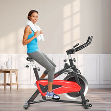 Load image into Gallery viewer, Magnetic Exercise Bike Fitness Cycling Bike with 35Lbs Flywheel for Home and Gym-Black &amp; Red
