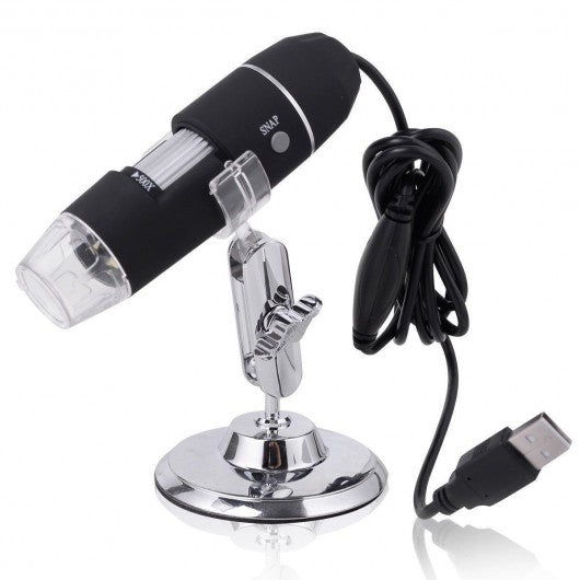 50-500X 2MP USB 8 LED Light Digital Microscope Magnifier