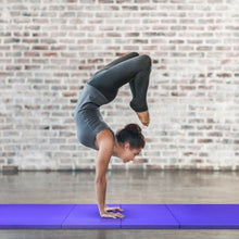 Load image into Gallery viewer, 4&#39; x 10&#39; x 2&quot; Folding Gymnastics Tumbling Gym Mat-Purple
