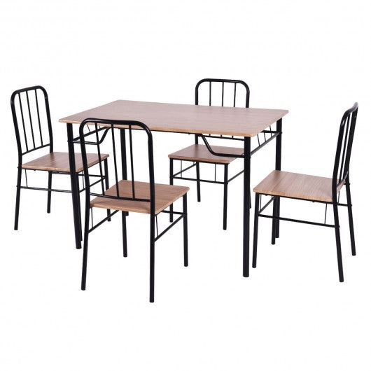 5 pcs Dining Set Table and 4 Chairs