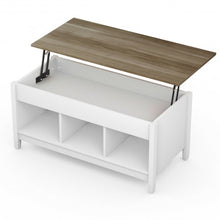 Load image into Gallery viewer, Lift Top Coffee Table with Hidden Storage Compartment-White
