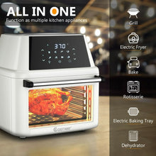 Load image into Gallery viewer, 19 QT Multi-functional Air Fryer Oven 1800W Dehydrator Rotisserie-White
