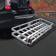 Load image into Gallery viewer, Aluminum Hitch Carrier Truck Luggage Basket Rack
