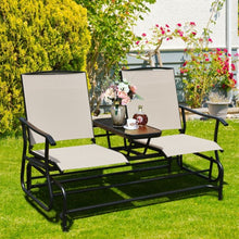 Load image into Gallery viewer, 2-Person Outdoor Patio Double Rocking Loveseat
