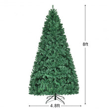 Load image into Gallery viewer, 8&#39; PVC Artificial Christmas Tree with LED Lights-8&#39;
