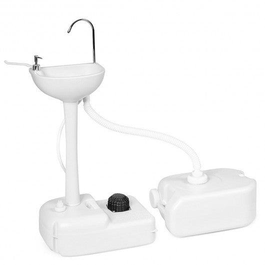 Camping Hand Wash Station Basin Stand with 4.5 Gallon Tank