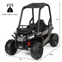 Load image into Gallery viewer, 12V Kids RC Electric Ride On Off-Road UTV Truck with MP3 and Light-Black
