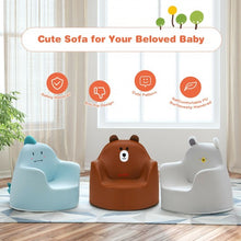 Load image into Gallery viewer, Kids Cartoon Sofa Seat Toddler Children Armchair Couch-Brown
