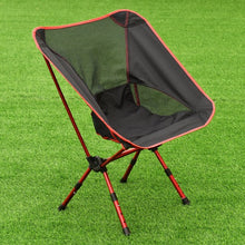 Load image into Gallery viewer, Outdoor Adjustable Folding Aluminum Camping Chair w/ Bag-Red
