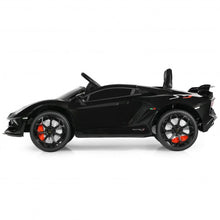 Load image into Gallery viewer, 12 V Licensed Lamborghini SVJ RC Kids Ride On Car with Trunk and Music-Black
