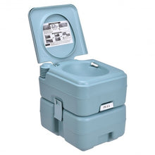 Load image into Gallery viewer, 5 Gallon 20 L Outdoor / Indoor Potty Commode Portable Flush Toilet-Green
