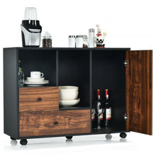 Load image into Gallery viewer, Lateral Mobile Filing Open Cabinet Large Printer Stand with 2 Drawers
