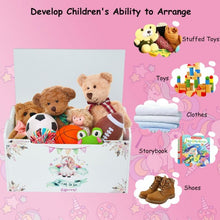 Load image into Gallery viewer, Wooden Toy Box Storage with Seating Bench for Kids
