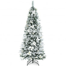 Load image into Gallery viewer, Artificial Christmas Tree Snow Flocked Pencil Tree-7 ft
