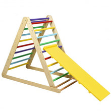 Load image into Gallery viewer, Foldable Wooden Climbing Triangle Indoor Home Climber Ladder
