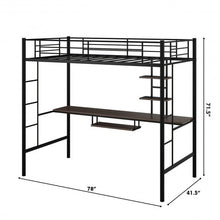 Load image into Gallery viewer, Loft Bunk Space Saving Bunk Bed
