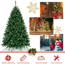 Load image into Gallery viewer, LUCKTREE 6 Ft Hinged Artificial Christmas Tree with Solid Metal Stand
