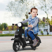 Load image into Gallery viewer, 6V Kids Ride On Vespa Scooter Motorcycle for Toddler-Black
