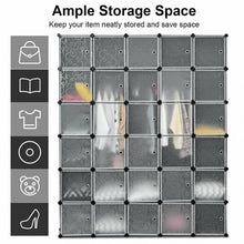 Load image into Gallery viewer, DIY 30 Cube Portable Closet Clothes Wardrobe Cabinet
