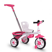 Load image into Gallery viewer, 4-in-1 Detachable Baby Stroller Tricycle with Round Canopy -Pink
