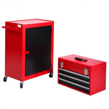 Load image into Gallery viewer, 2 PC Mini Tool Chest Cabinet Storage Toolbox
