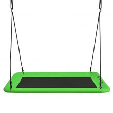 Load image into Gallery viewer, 60&quot; Platform Tree Swing Outdoor with  2 Hanging Straps-Green
