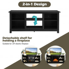 Load image into Gallery viewer, 2-Tier 58&quot; TV Stand Entertainment Media Console Center-Black
