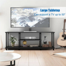 Load image into Gallery viewer, 3-Tier TV Stand Entertainment Media Center Console Shelf-Black
