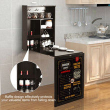 Load image into Gallery viewer, Convertible Wall Mounted Table with A Chalkboard-Coffee

